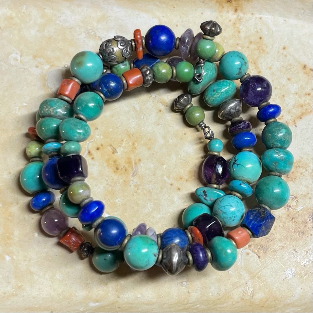 Multi Gemstone Stretch Bracelet